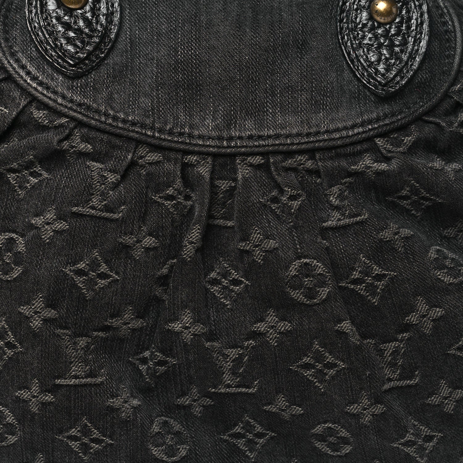 Louis Vuitton Denim Neo Cabby MM Black 7 of 9