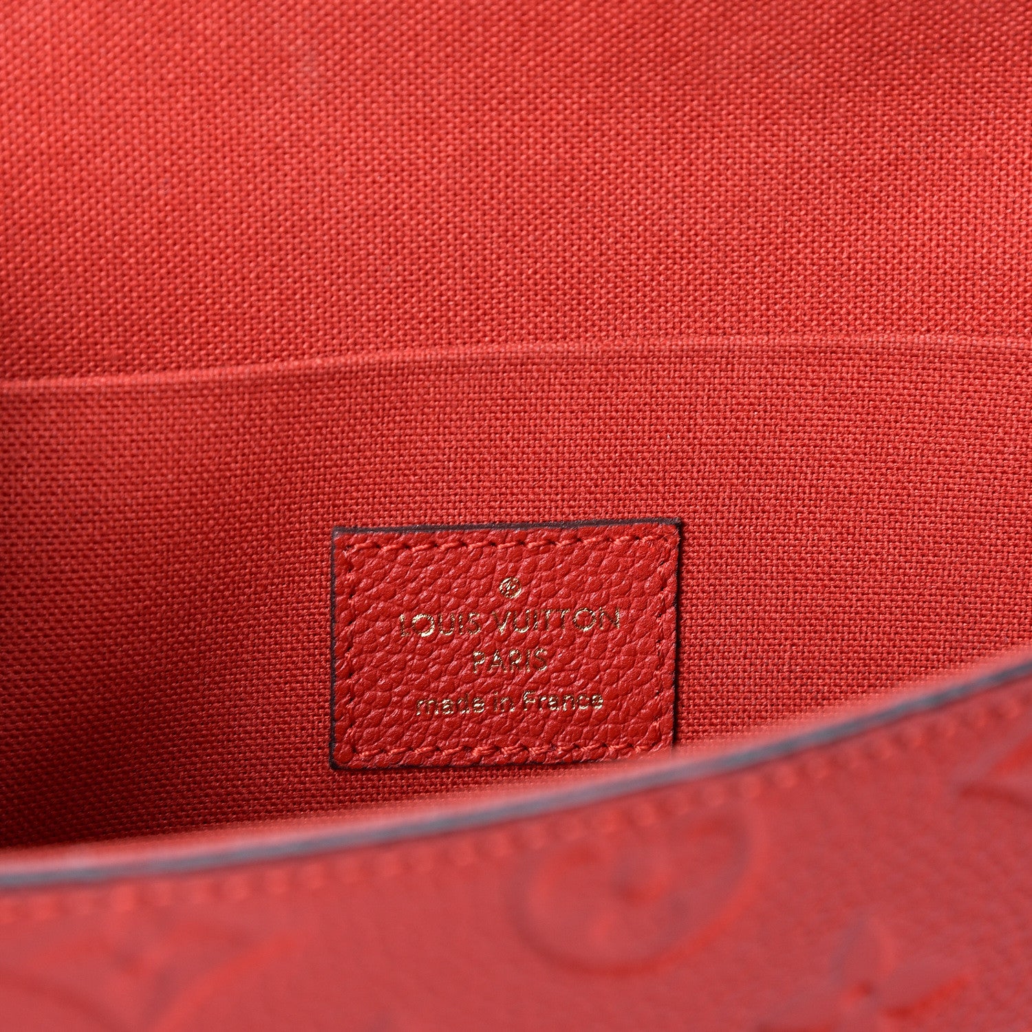 Louis Vuitton Empreinte Pochette Felicie Chain Wallet Scarlet 5 of 11