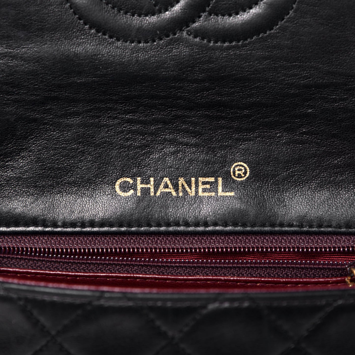 Lambskin Quilted Mini Square Flap Black