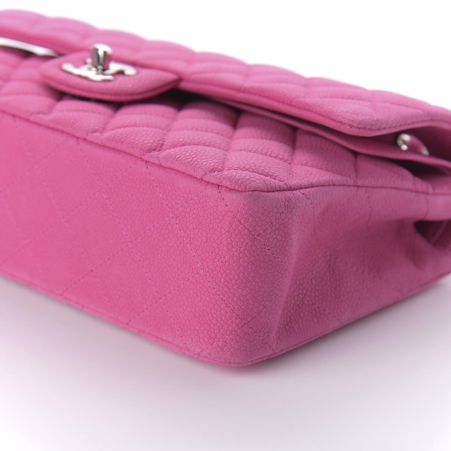 Chanel Iridescent Caviar Quilted Medium Double Flap Pink 8 of 12