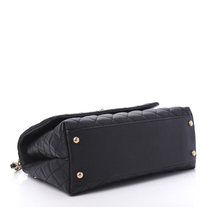 Chanel Caviar Quilted Small Coco Handle Flap Black 5 of 11