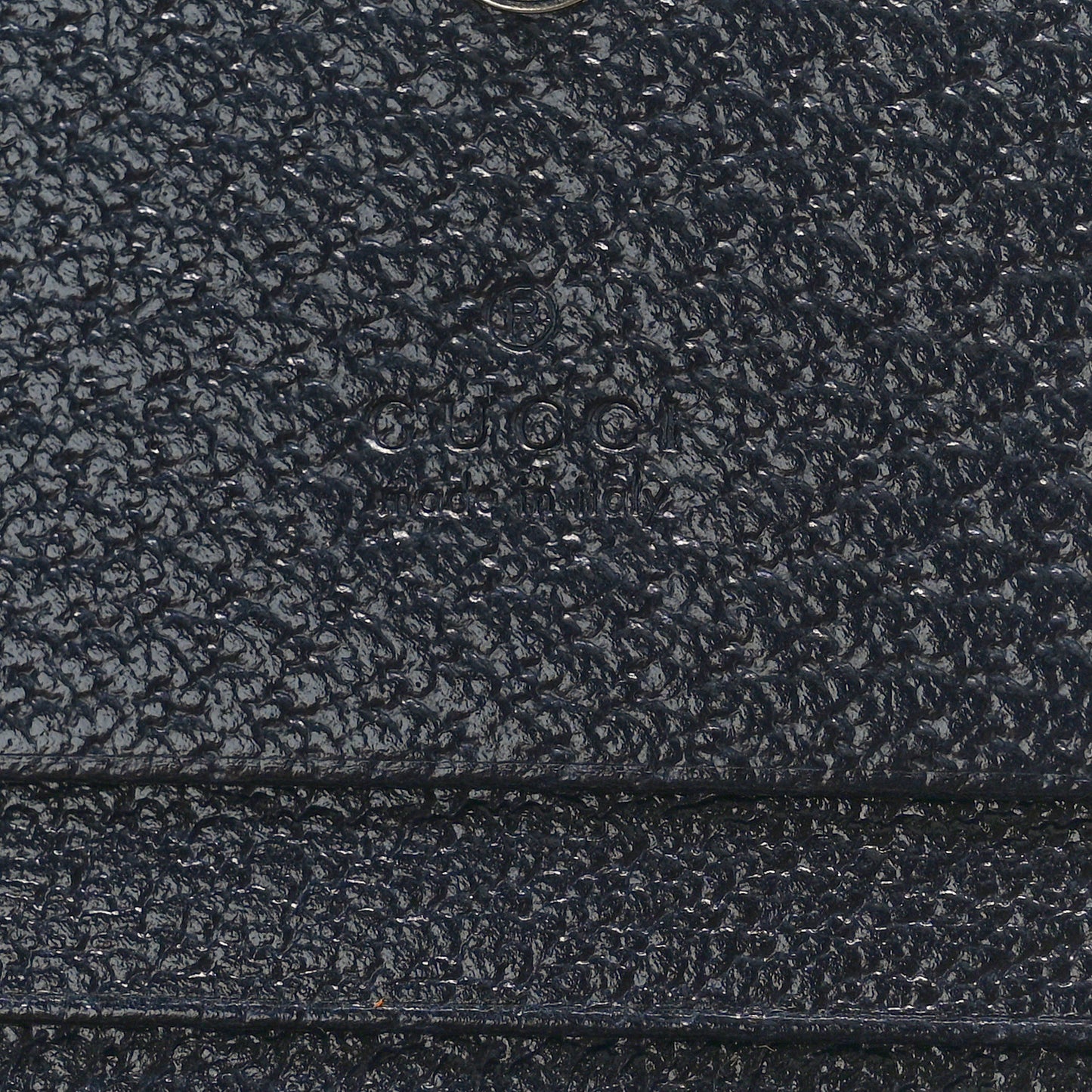 GG Supreme Monogram Textured Dollar Calfskin Web Ophidia Card Case Beige Blue