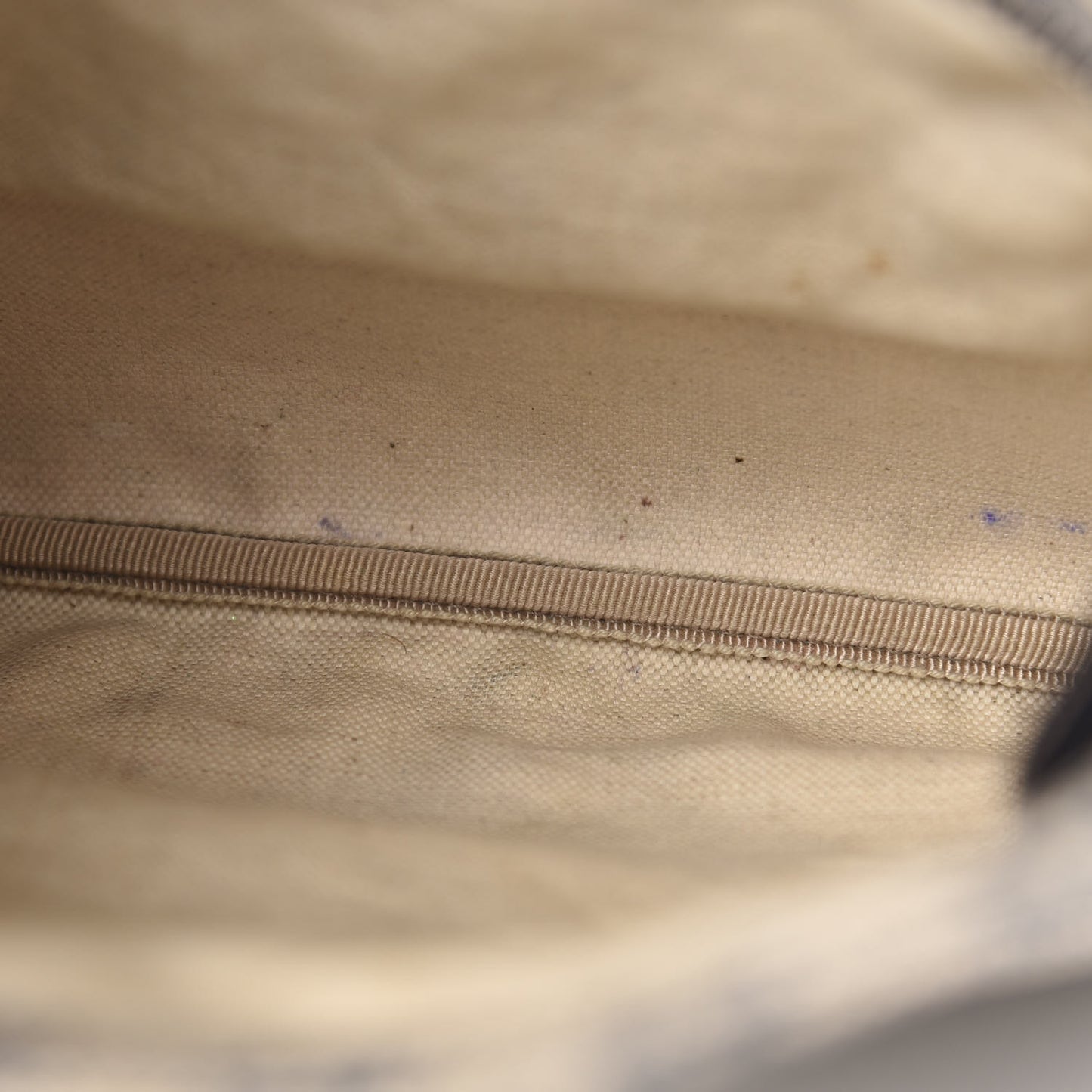 GG Supreme Monogram Small Flat Side Zip Messenger Bag Beige Blue