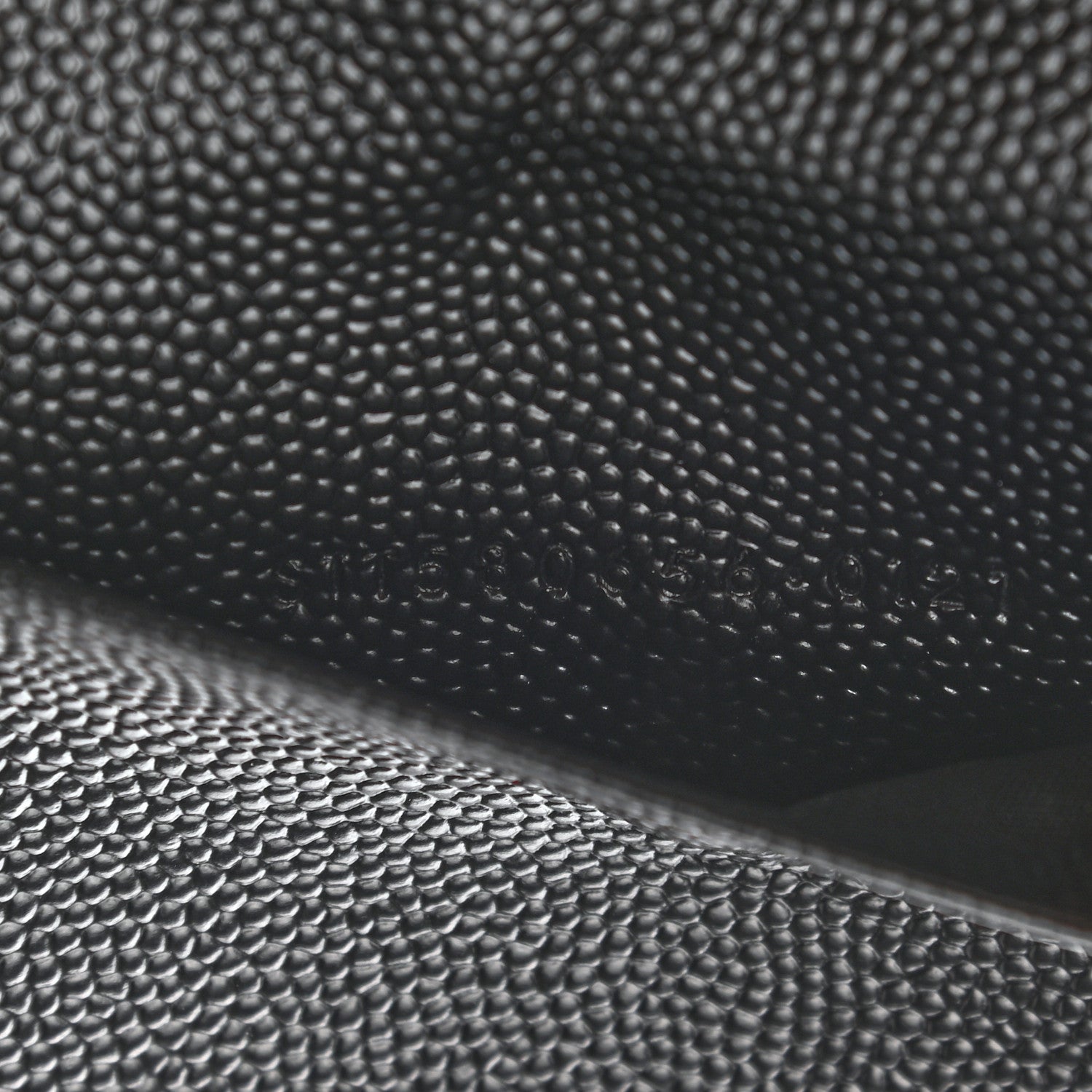 Saint Laurent Grain De Poudre Matelasse Cassandre Monogram Slim Key Case Black 7 of 7