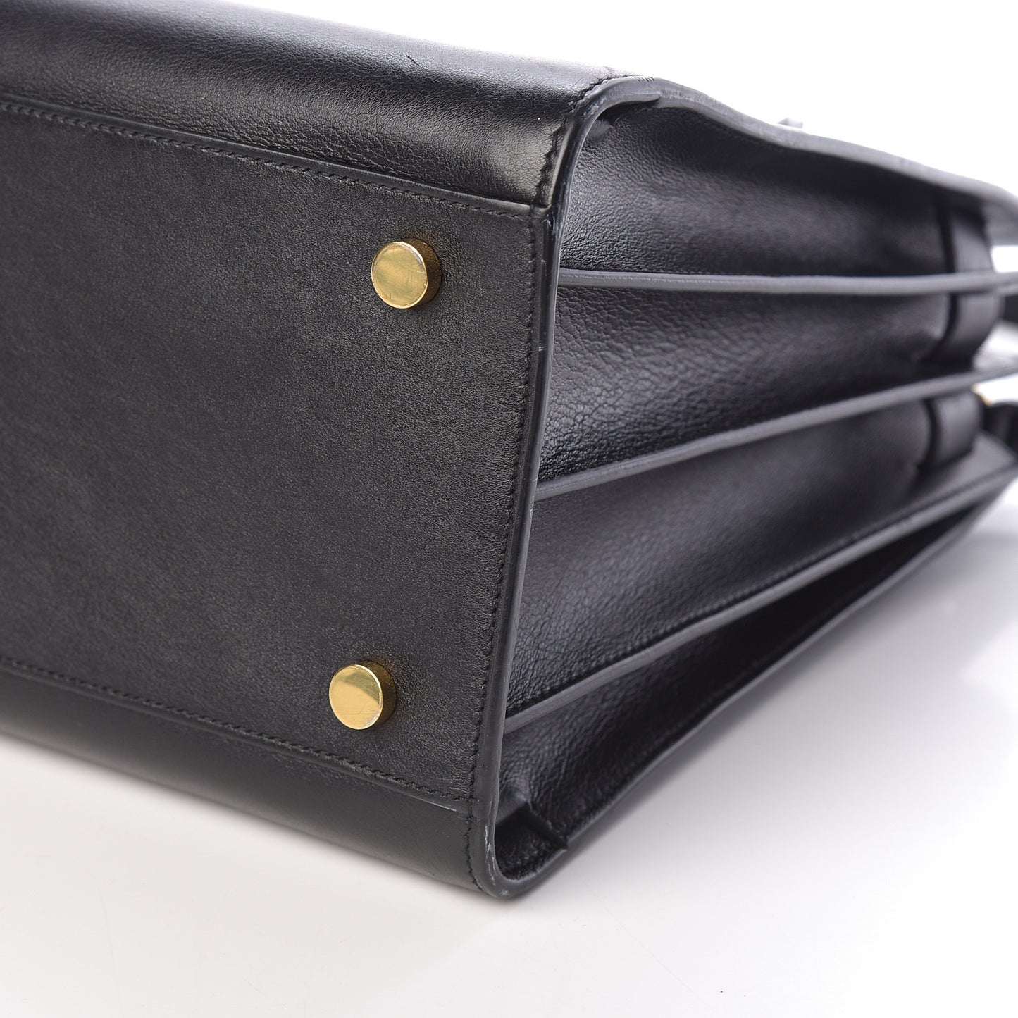 Grained Calfskin Small Sac De Jour Black