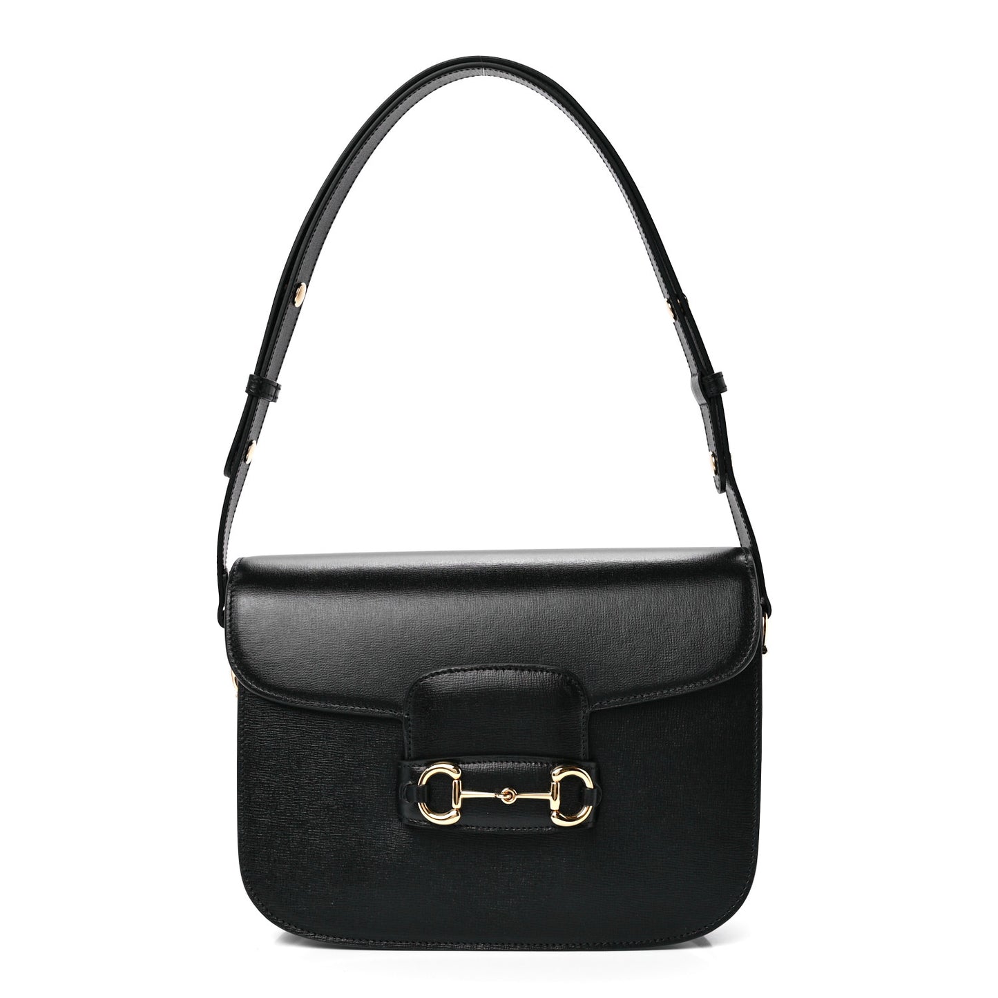 Azalea Calfskin Horsebit 1955 Shoulder Bag Black