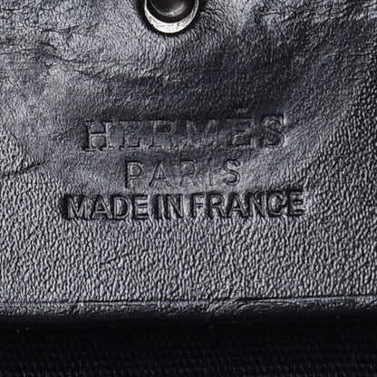 Hermes Military Toile Vache Hunter Herbag PM 31 Black 10 of 24