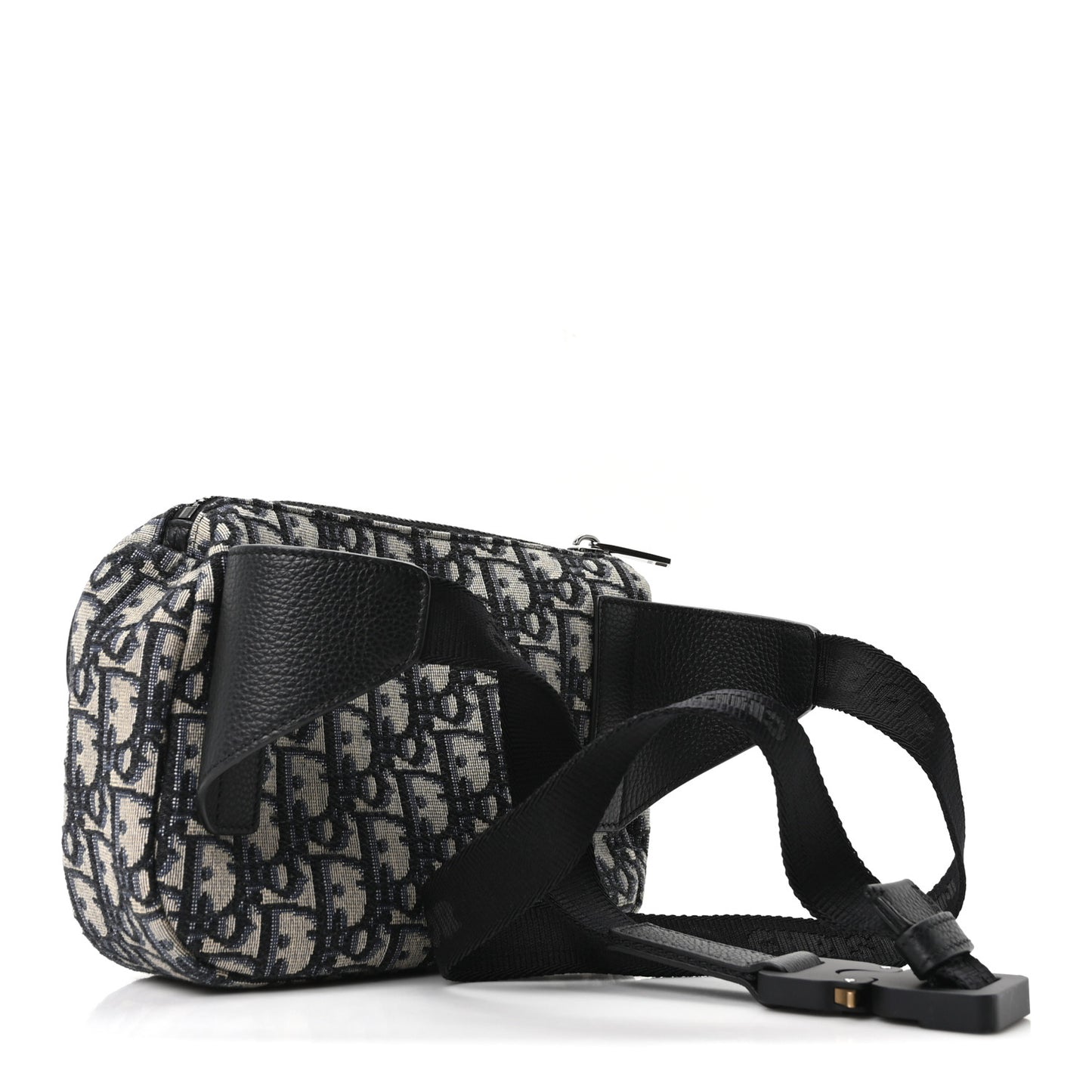 Oblique World Tour Saddle Belt Bag Beige Black