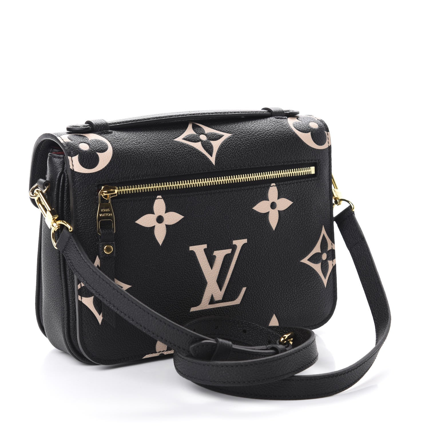 Louis Vuitton Empreinte Monogram Giant Pochette Metis Black Beige 3 of 9