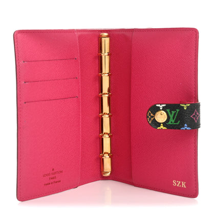 Louis Vuitton Monogram Multicolor Small Ring Agenda Cover Black Grenade 5 of 14