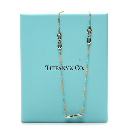 Tiffany 18K Rose Gold Infinity Endless Necklace 6 of 6