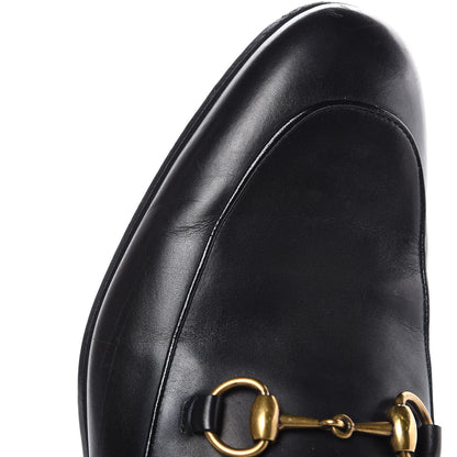 Gucci Calfskin Horsebit Mens Jordaan Loafers 7.5 Black 9 of 14