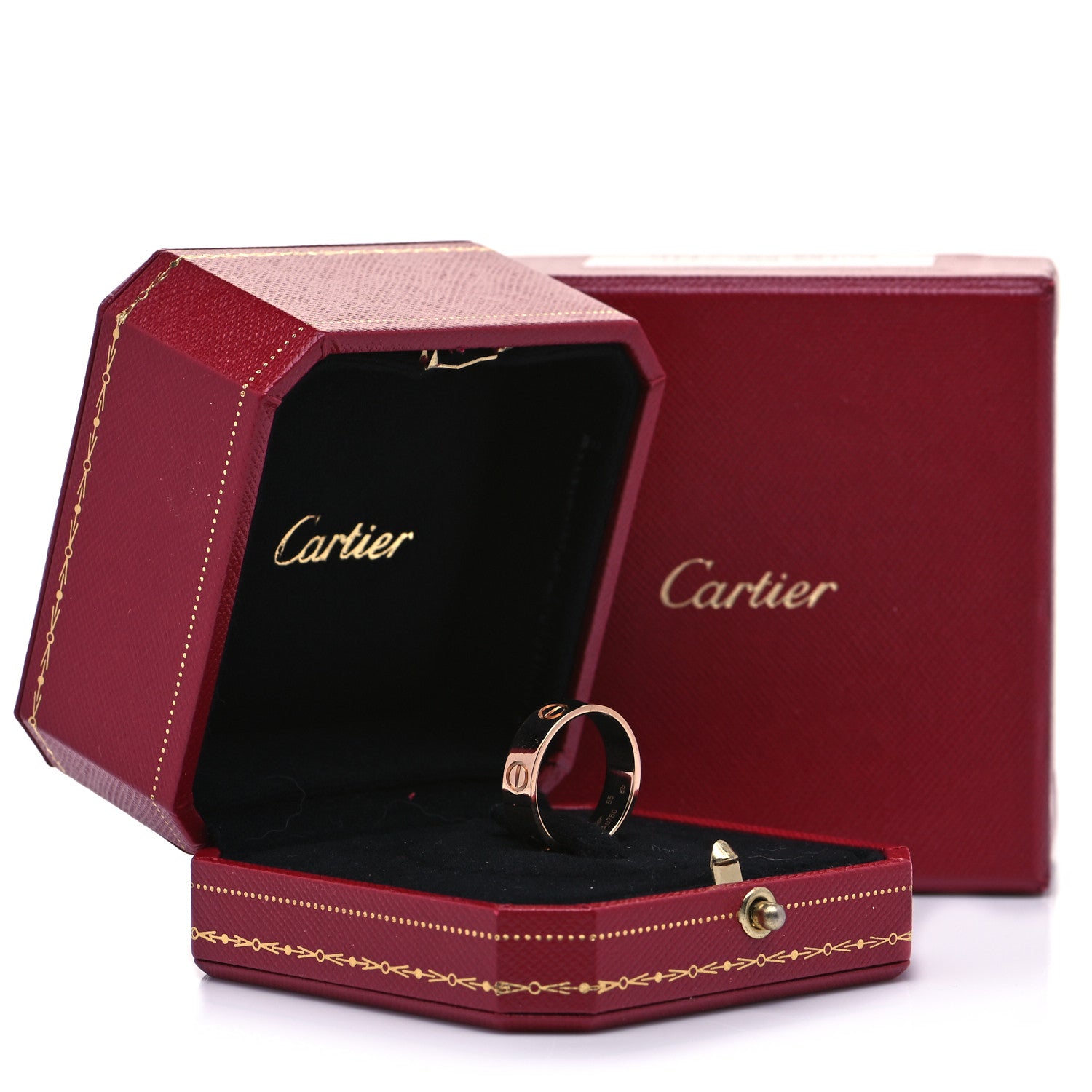 Cartier 18K Pink Gold 5.5mm LOVE Ring 55 7.25 5 of 5