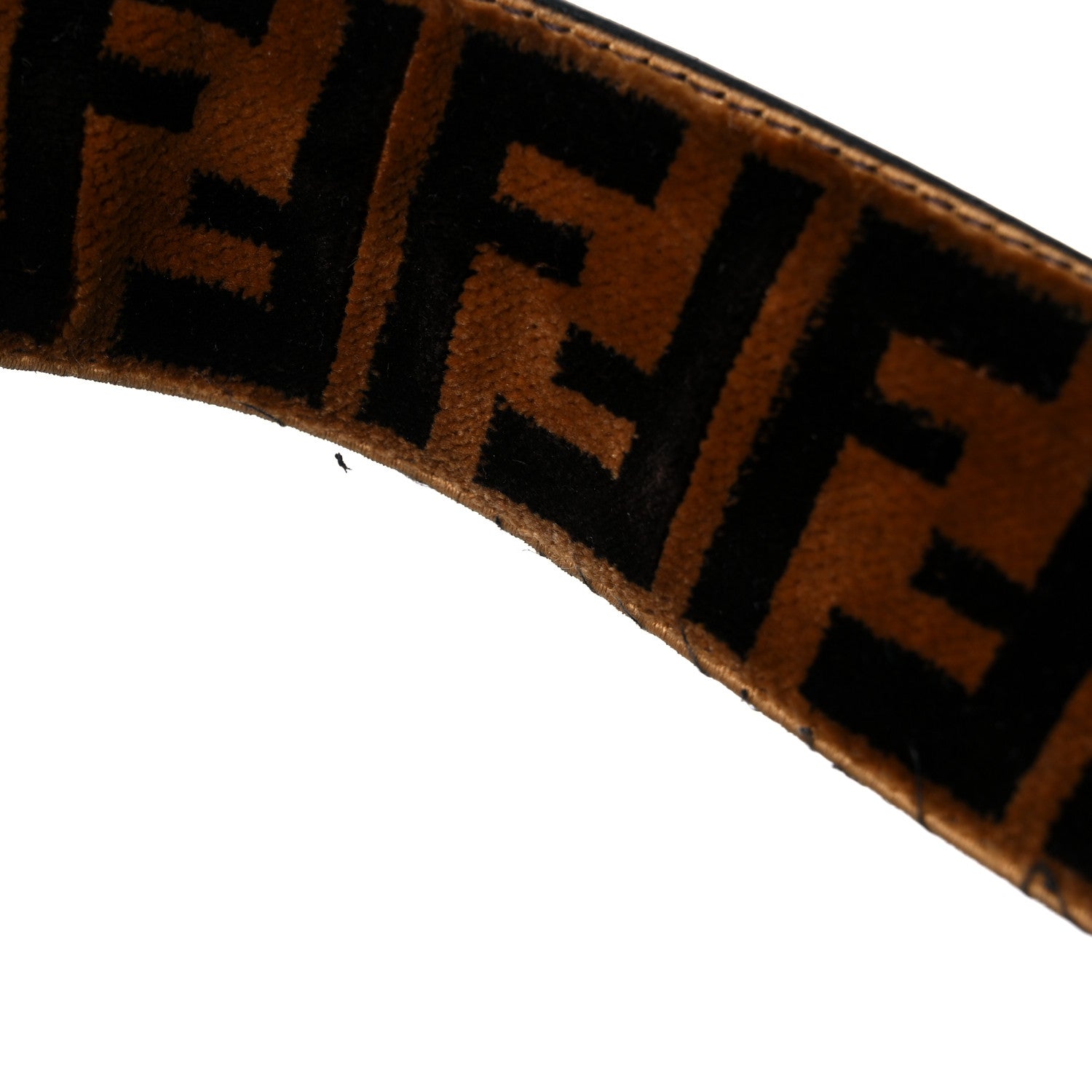 Fendi Velvet Tapestry FF Strap You Tobacco 8 of 9
