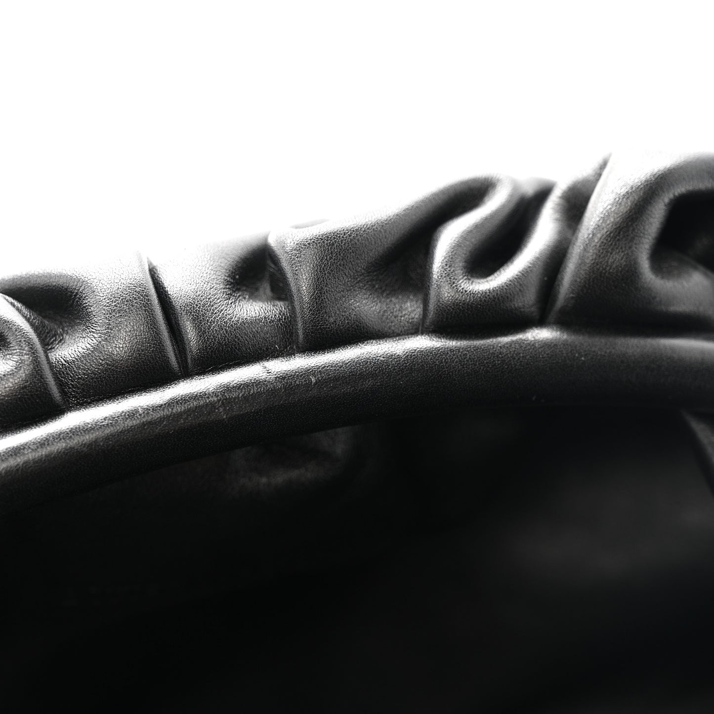 Smooth Butter Calf The Pouch Oversized Clutch Black