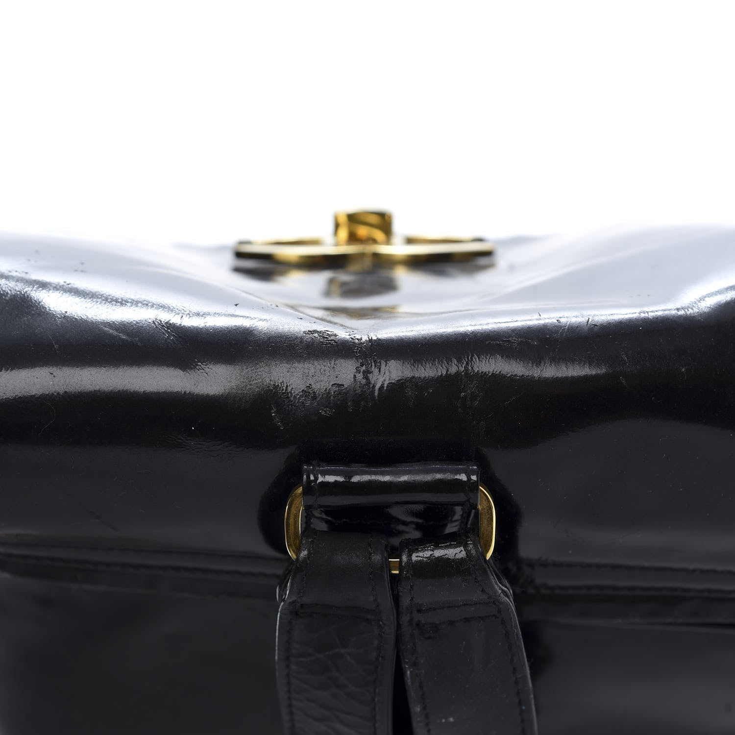Chanel Patent CC Drawstring Backpack Black 17 of 17