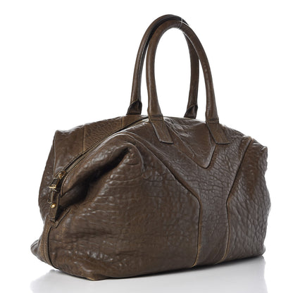 Saint Laurent Pebbled Lambskin Medium Easy Sac Olive 3 of 13