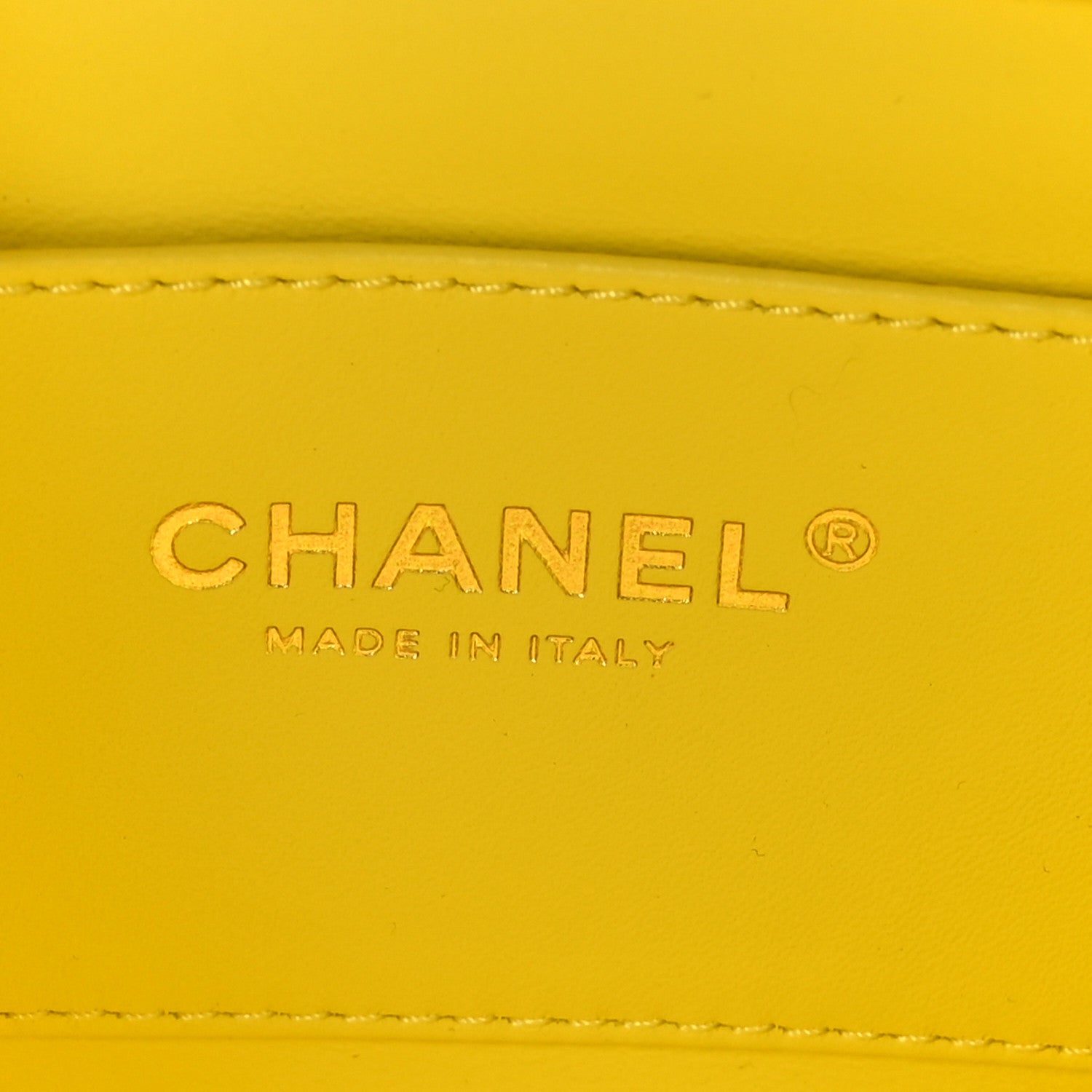 Chanel Lambskin Enamel Strass Quilted Mini Paris Monaco Flap Yellow 6 of 9