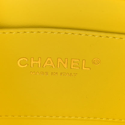 Chanel Lambskin Enamel Strass Quilted Mini Paris Monaco Flap Yellow 6 of 9