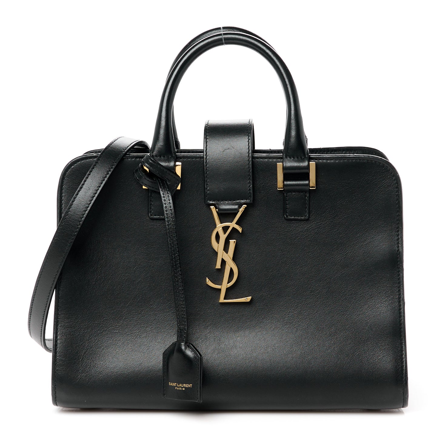 Calfskin Monogram Baby Cabas Black