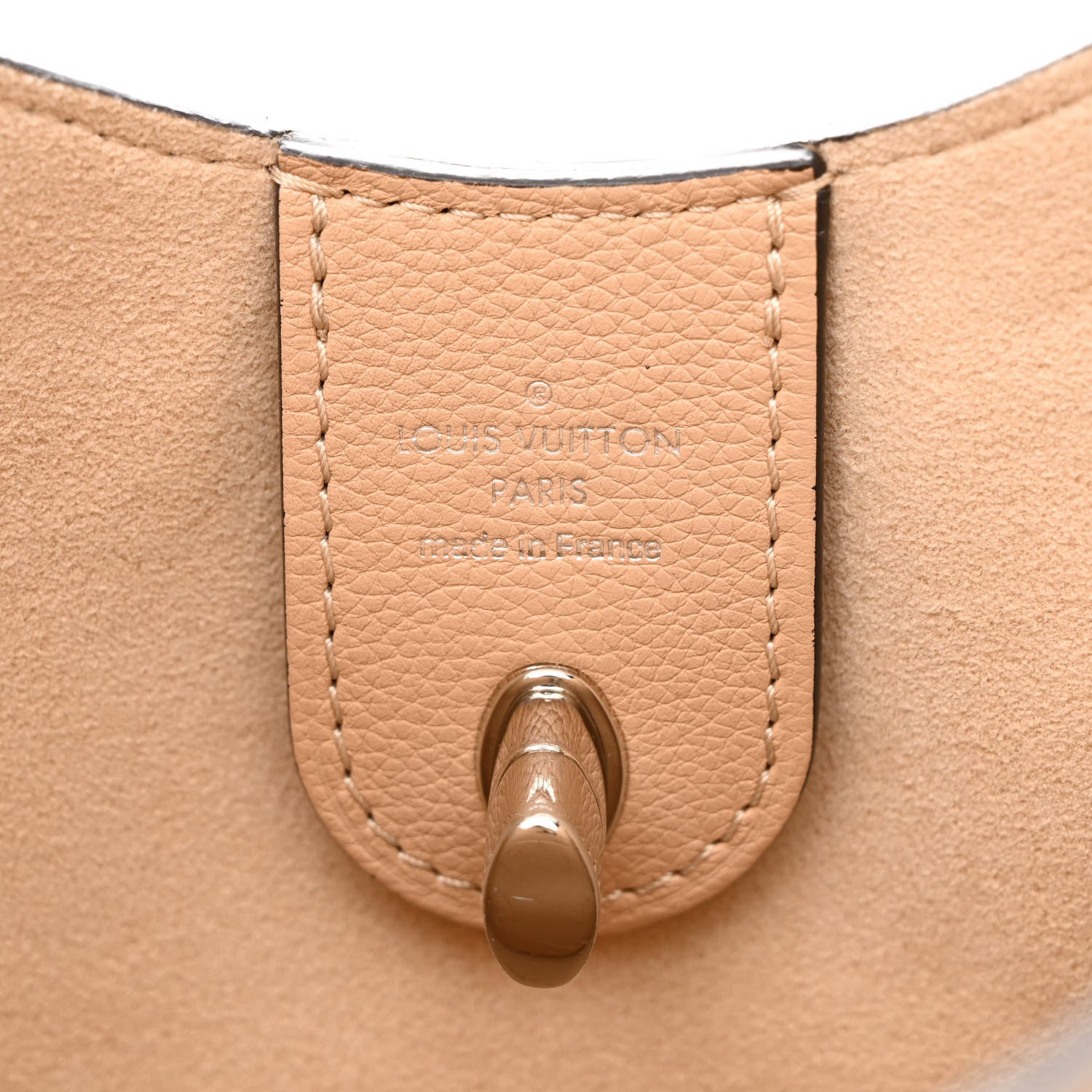Louis Vuitton Calfskin Lockme Hobo Beige 6 of 11