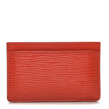 Louis Vuitton Epi Card Holder Coquelicot 1 of 6