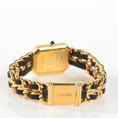 Chanel Stainless Steel Lambskin 20mm Chain Premiere Quartz Watch Gold L 4 of 6