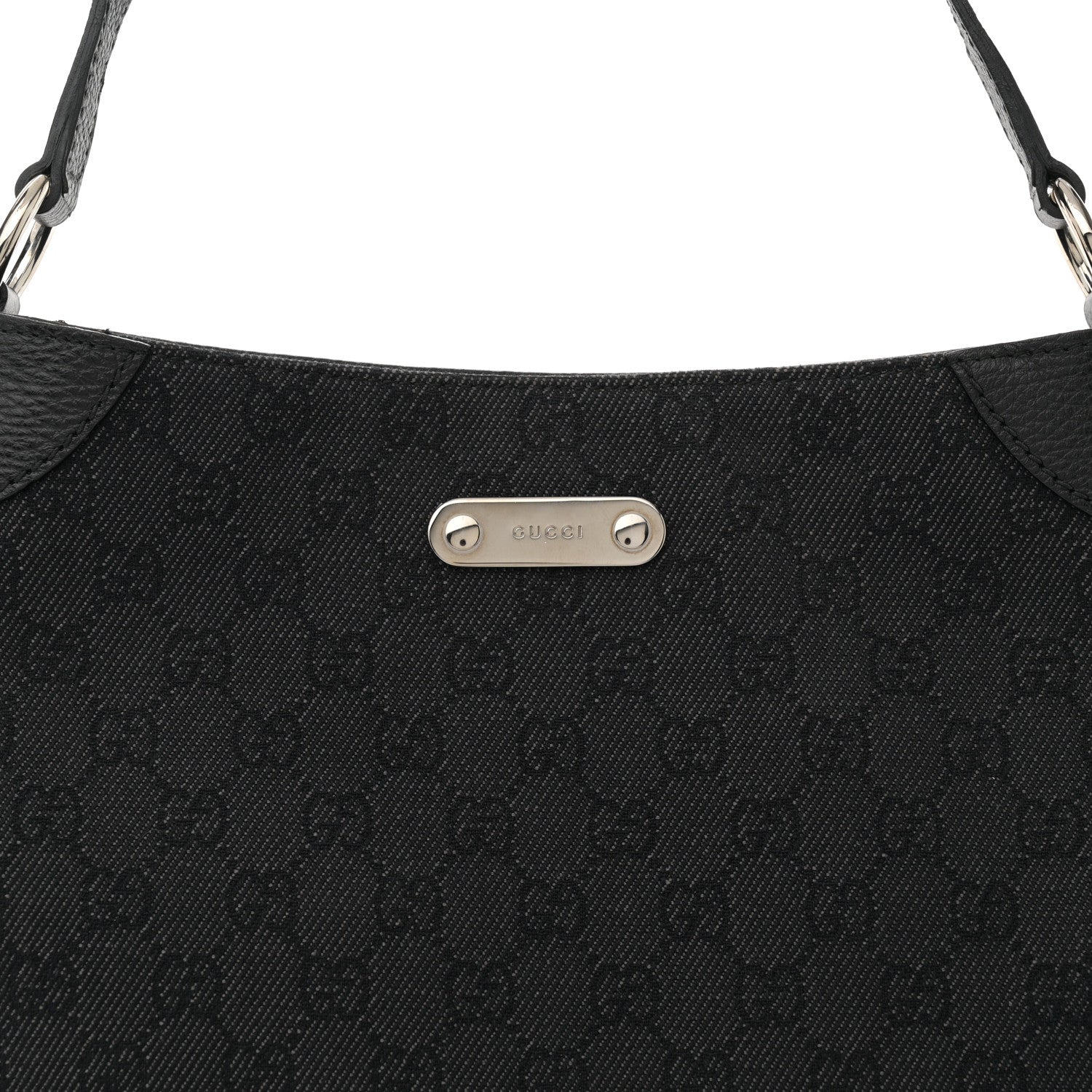 Gucci Monogram Shoulder Bag Black 8 of 12
