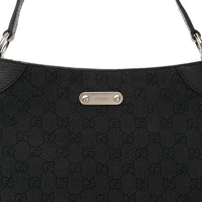 Gucci Monogram Shoulder Bag Black 8 of 12