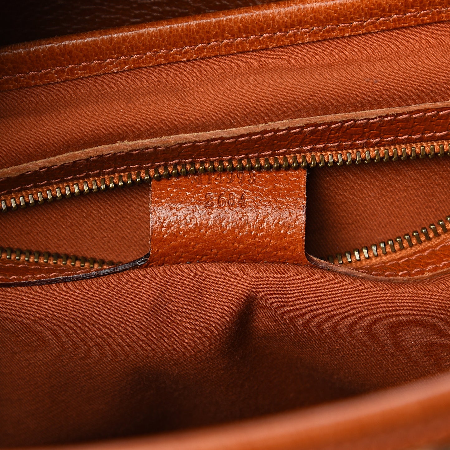 Monogram Bamboo Bullet Satchel Brown