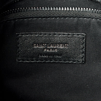 Saint Laurent Lambskin Quilted Monogram Monochrome Small Loulou Puffer Chain Satchel Black 6 of 11