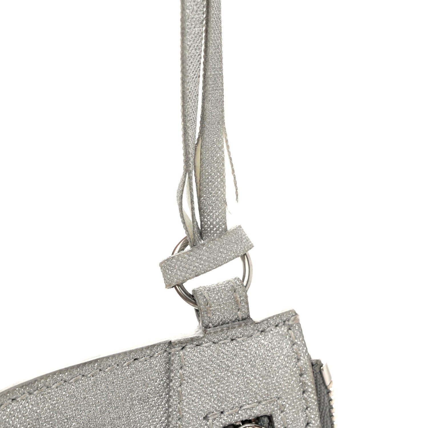 Balenciaga Sparkling Fabric Le Cagole Shoulder Bag XS Silver 12 of 14