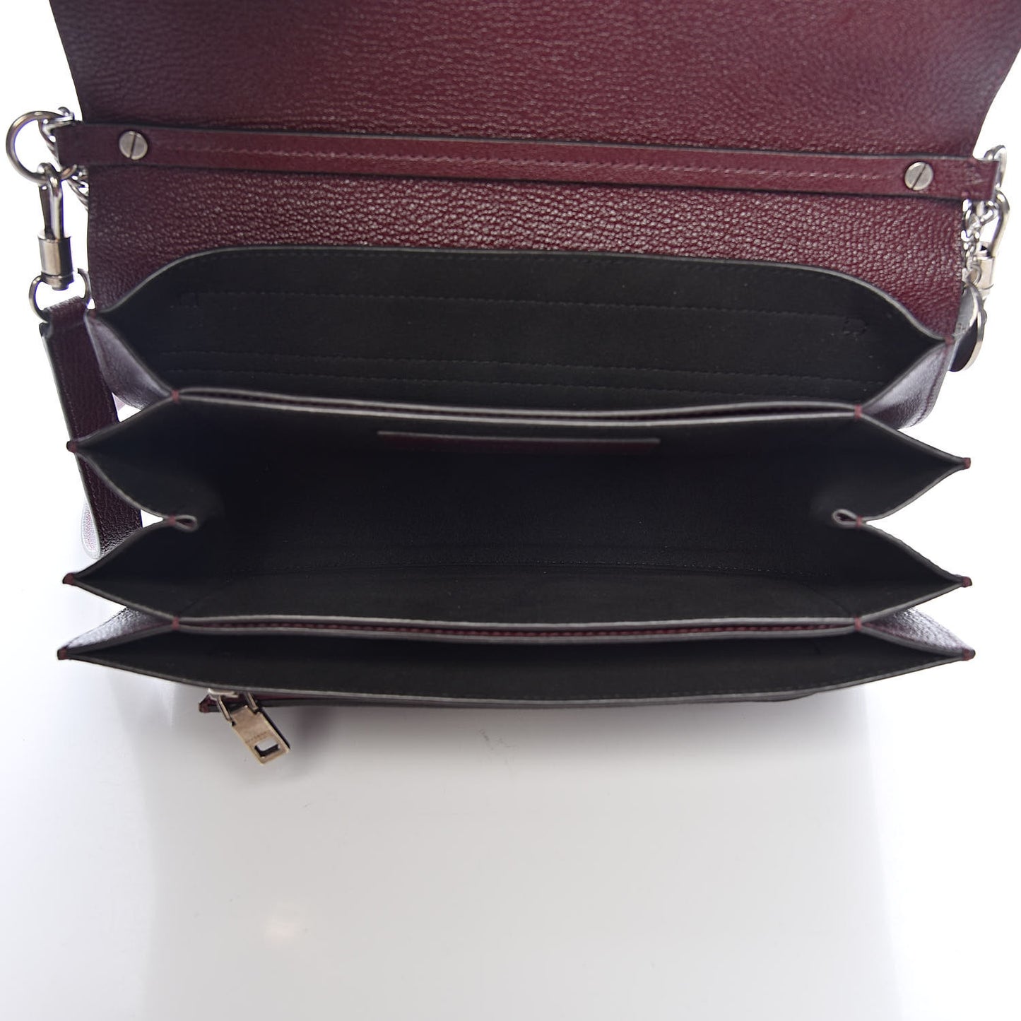 Goatskin Medium GV3 Shoulder Bag Aubergine