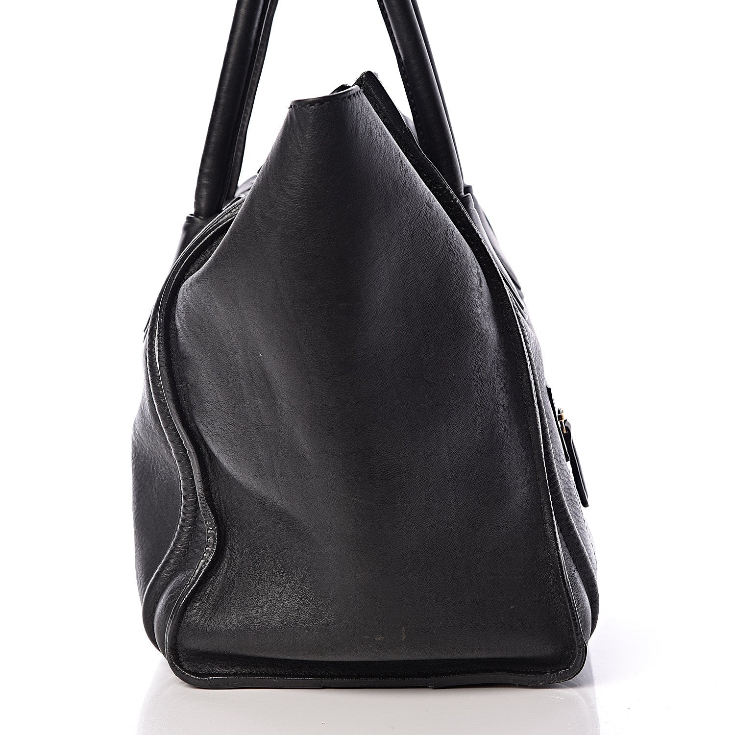 Celine Drummed Calfskin Mini Luggage Black 15 of 18