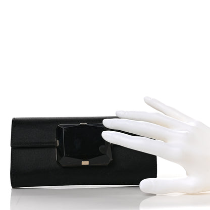 Gucci Satin Padlock Clutch Black 2 of 12