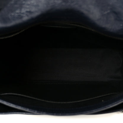 Saint Laurent Crinkled Calfskin Matelasse Monogram Medium Niki Chain Satchel Deep Marine 4 of 10