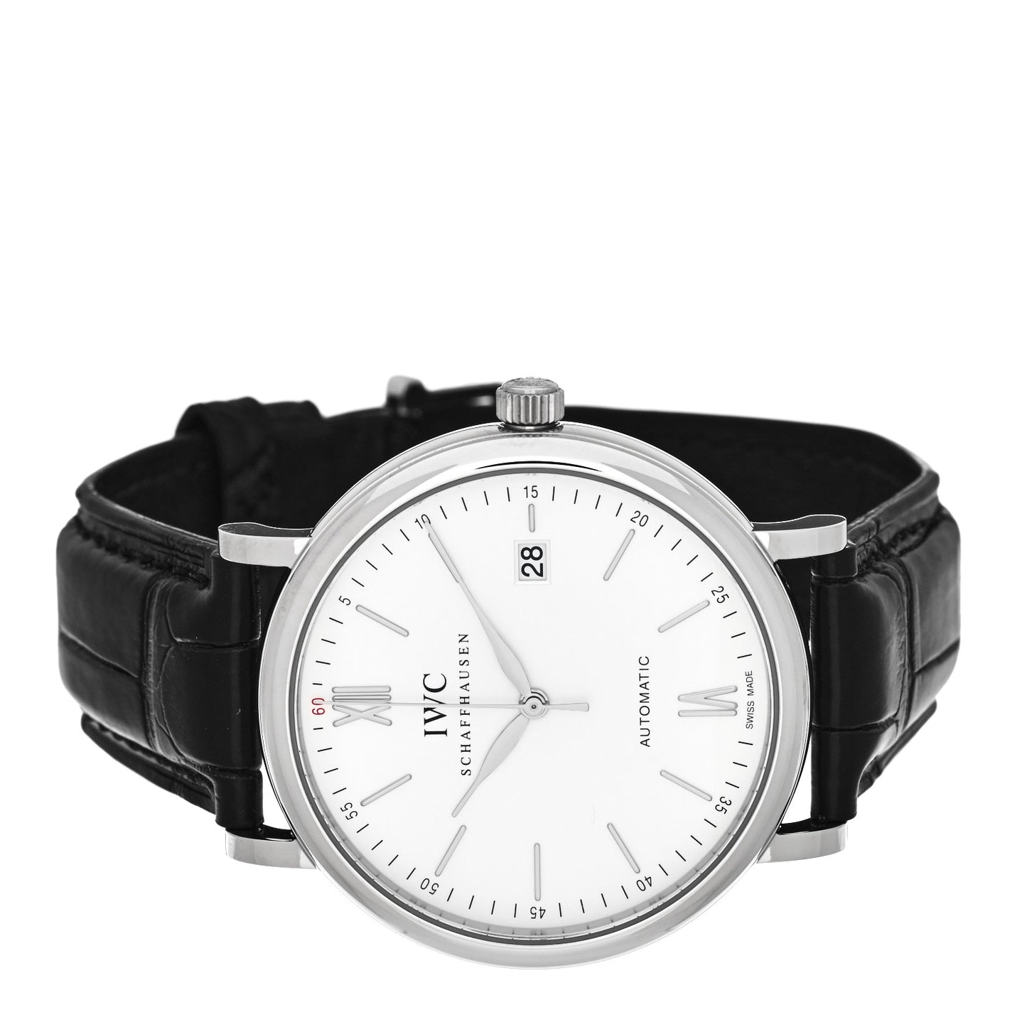 Stainless Steel Alligator 40mm Portofino Automatic Watch IW356501