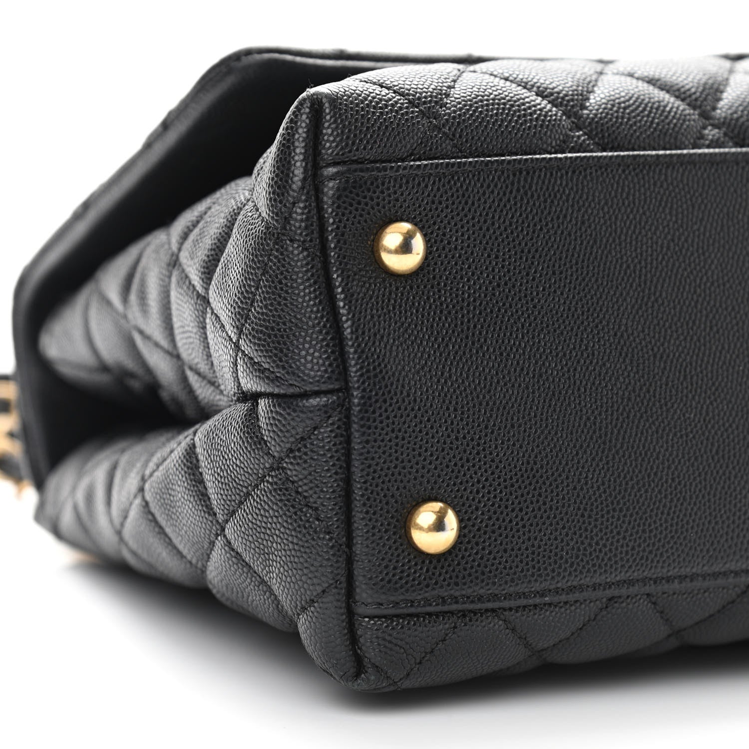 Chanel Caviar Quilted Small Coco Handle Flap Black 9 of 10