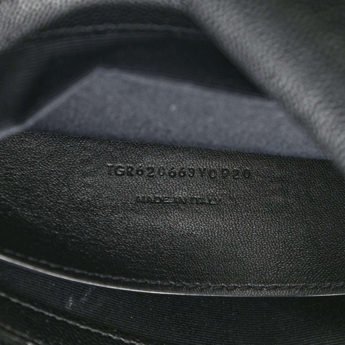 Grain De Poudre Medium West Hollywood Monogram Fold-Over Black