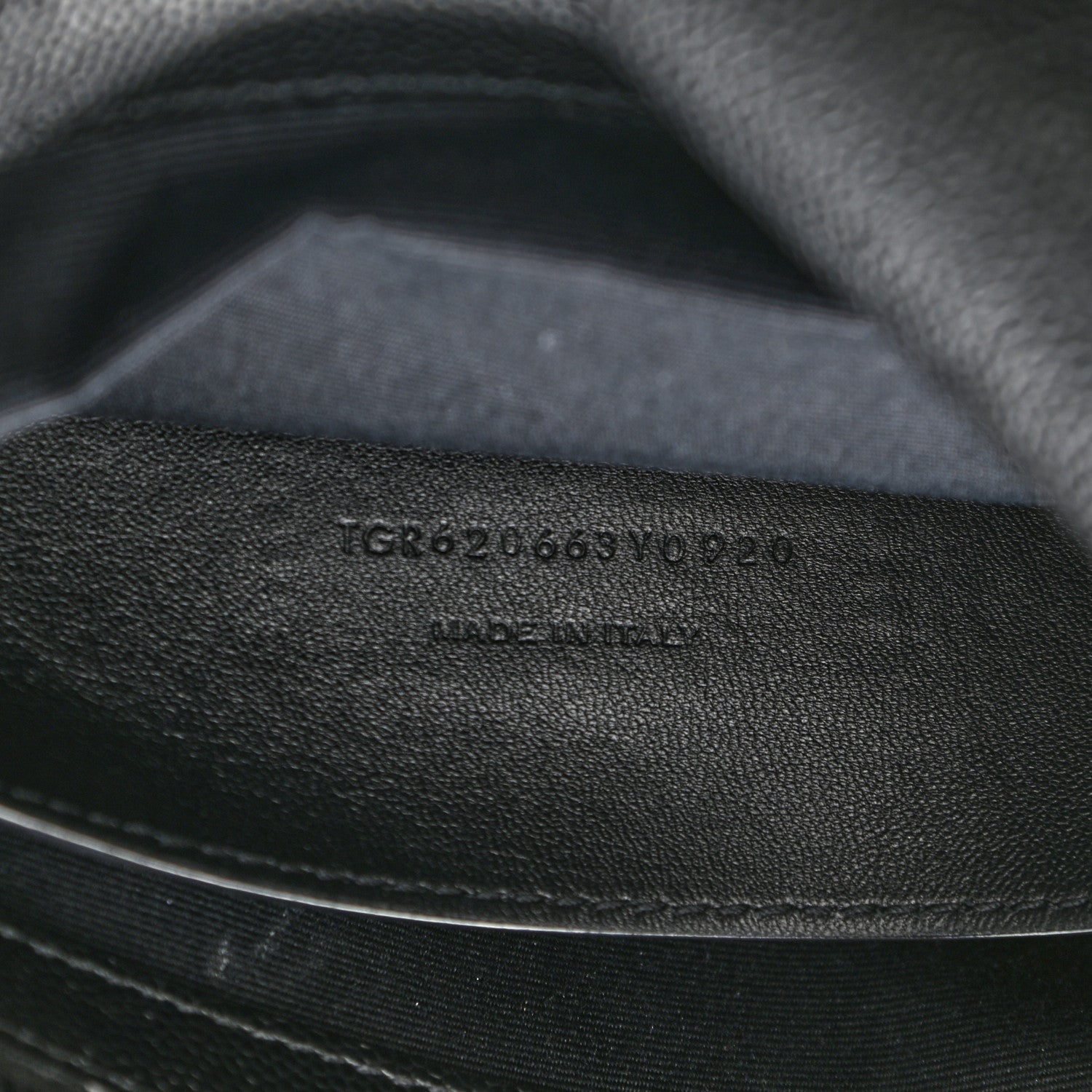 Saint Laurent Grain De Poudre Medium West Hollywood Monogram Fold-Over Black 7 of 12