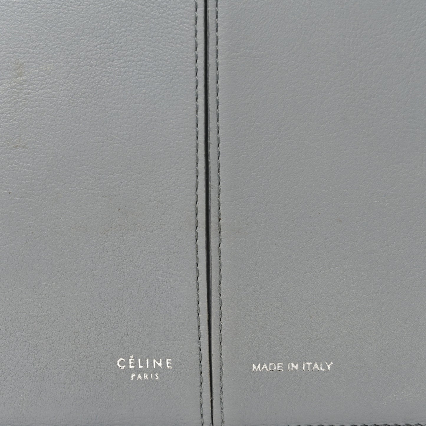 Smooth Calfskin Medium Tri-Fold Bag Pearl Grey