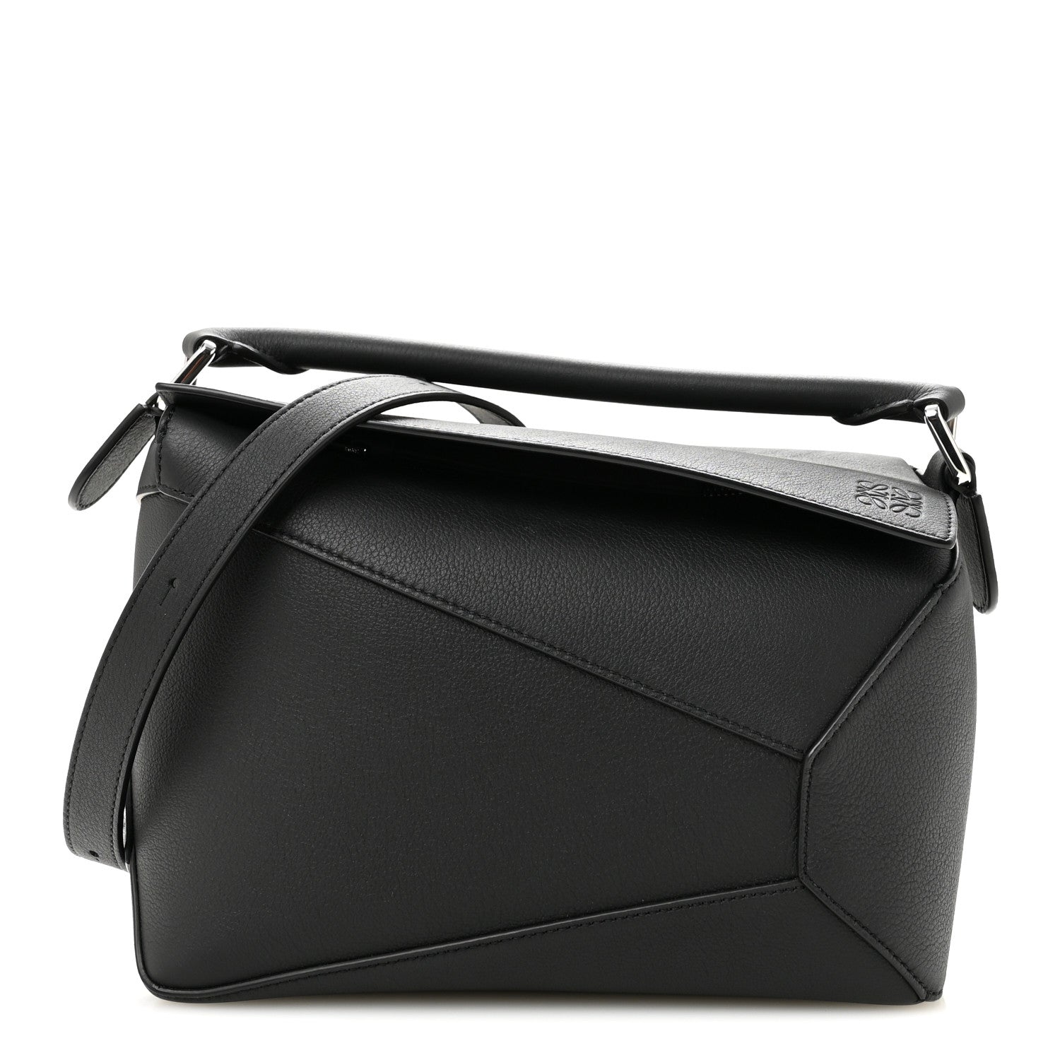 Loewe Calfskin Small Puzzle Edge Bag Black 1 of 12