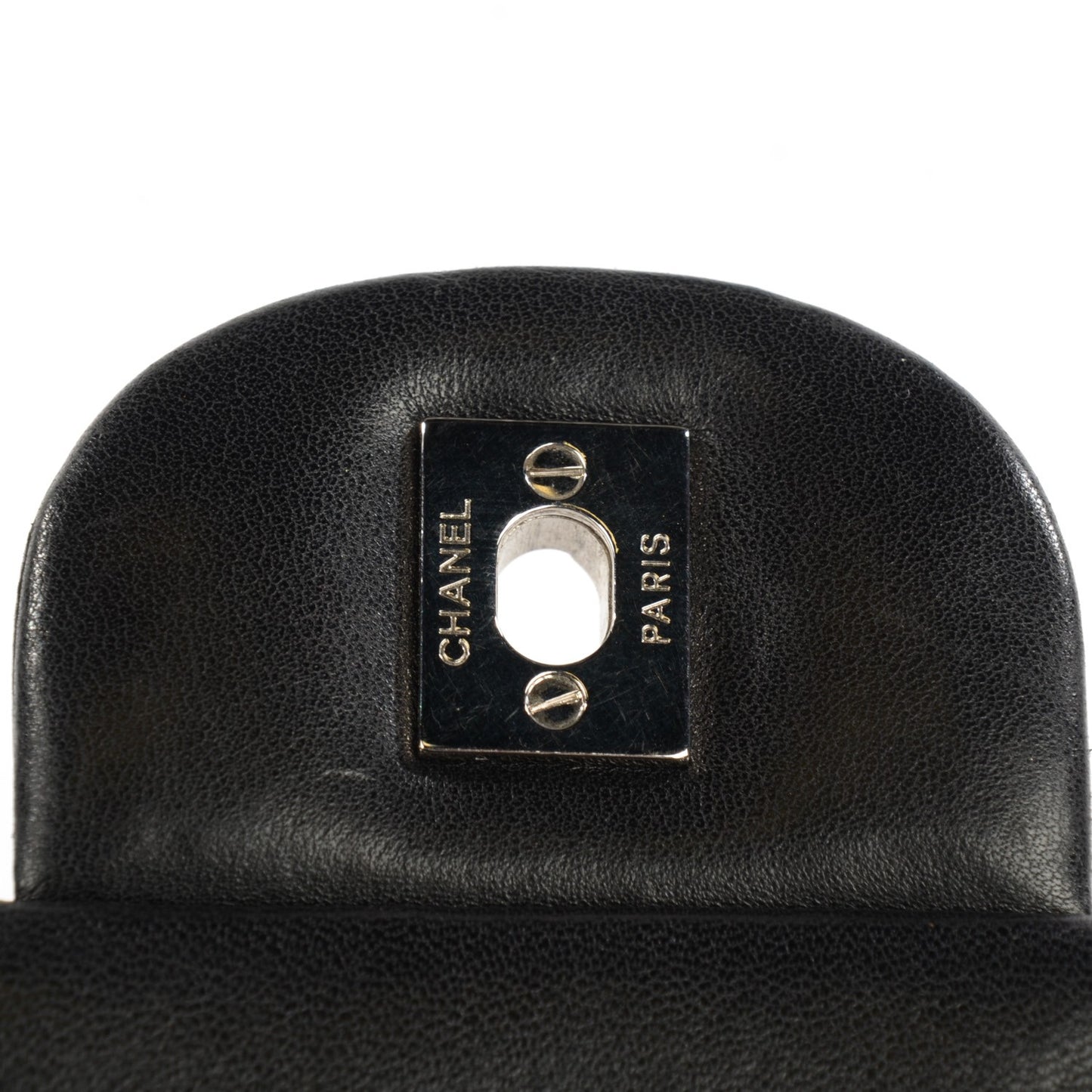 Lambskin Quilted Maxi Double Flap Black