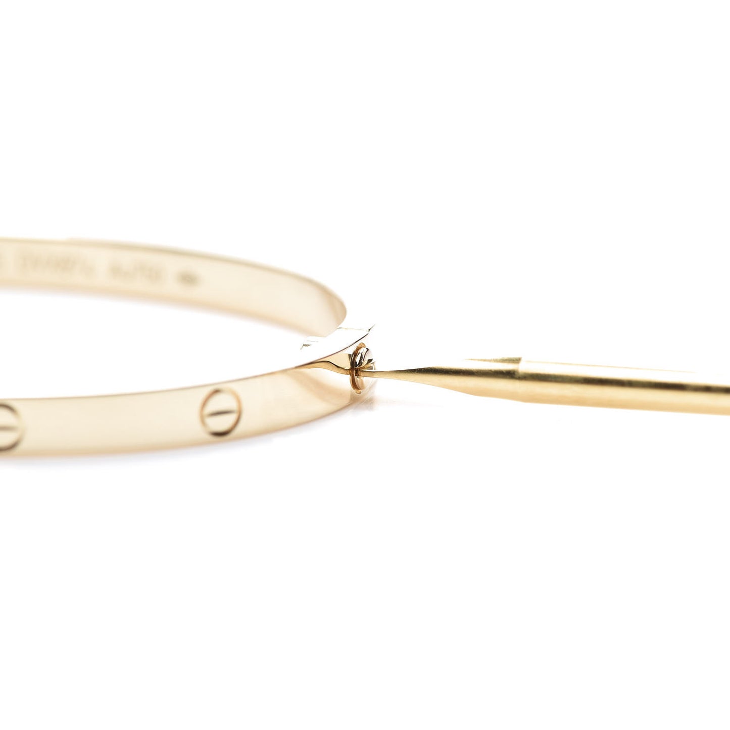 18K Yellow Gold Small LOVE Bracelet 15