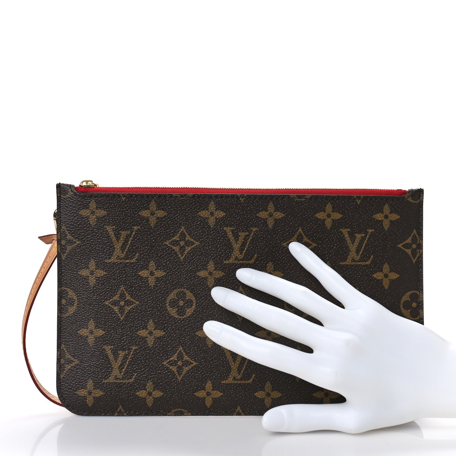 Louis Vuitton Monogram Neverfull MM GM Pochette Cherry 2 of 8