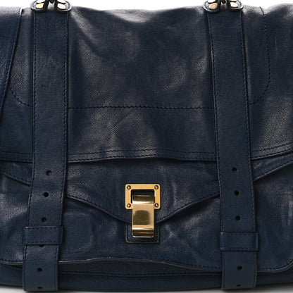 Proenza Schouler Lambskin Medium PS1 Satchel Midnight 7 of 14