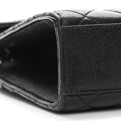 Saint Laurent Grain De Poudre Textured Mixed Matelasse Triquilt Medium Monogram Satchel Black 8 of 11