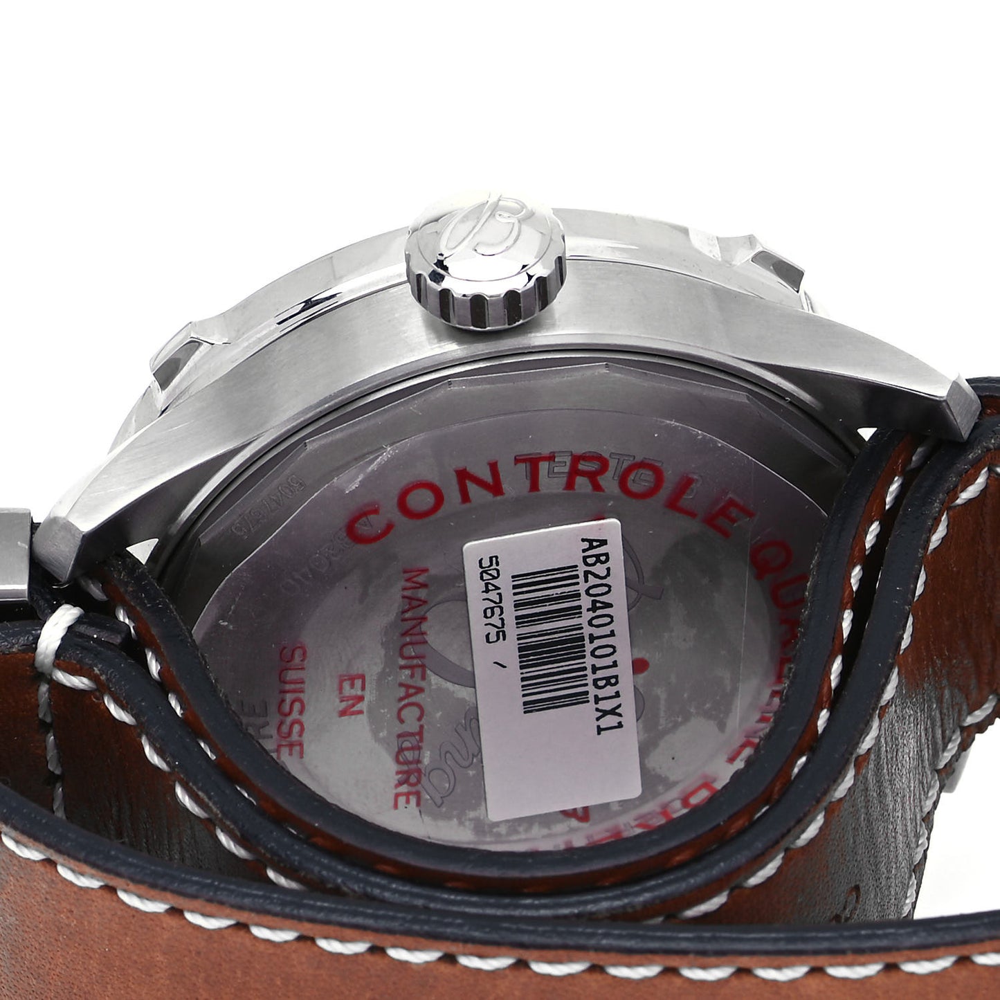 DLC Coated Stainless Steel Calfskin 46mm Navitimer 8 Chronograph Automatic Watch Black AB2040101B1X1