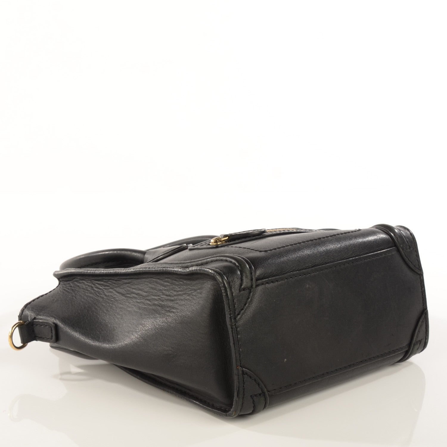 Celine Smooth Calfskin Nano Luggage Black 7 of 12