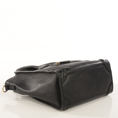 Celine Smooth Calfskin Nano Luggage Black 7 of 12